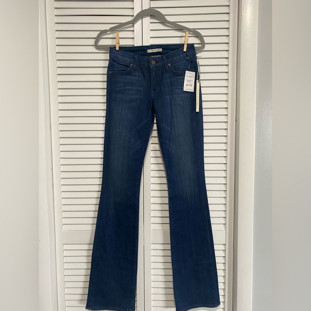 Rich & Skinny Women’s Biker Flare Jeans Size 24 NWT